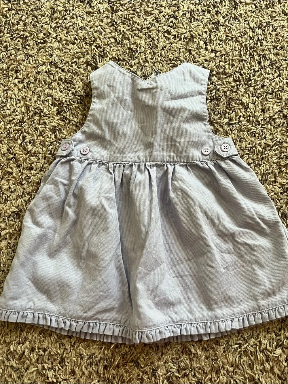 Gymboree 2001 3-6 month Purple Floral Embroidered Dress
